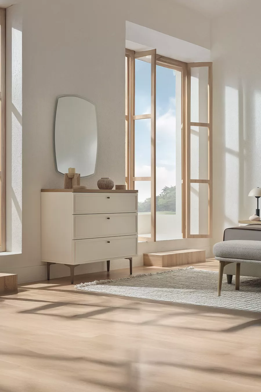 Commode Marsana à 3 tiroirs