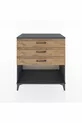 Commode Hyperion 3 tiroirs Anthracite-Sapin
