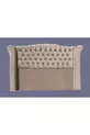 Tête de lit Alc Grand en duvet de poulain, brun clair, matelassée, double