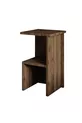 Table de chevet et table d'appoint polyvalente Roisin Modern Noyer Antique