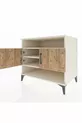 Commode Kronos 3 étagères 2 portes Pierre de Lune-Pin