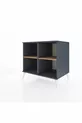 Commode Kronos 2 étagères Anthracite-Anthracite/Sapin