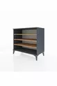 Commode Hyperion 3 étagères Anthracite-Pin