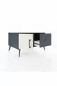 Commode Kronos avec une étagère, un tiroir et une porte, Anthracite-Pierre de lune/Anthracite