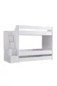Lit superposé, Lit superposé pour enfant Martin - Blanc 1 matelas confort