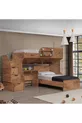Lits superposés, lits superposés Aura avec lit, armoire à 3 portes + 2 matelas Comfort