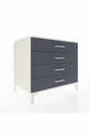 Commode Kronos 4 tiroirs Pierre de lune-Anthracite