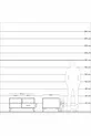 Commode Kronos à 2 étagères et 1 tiroir, en pin-anthracite/gris pierre