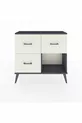 Commode Arges 3 tiroirs Anthracite-Anthracite/Pierre de lune