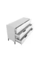 Commode Oryana à 6 tiroirs - Blanc Lac Mat cm