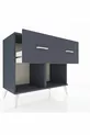 Commode Hyperion 2 tiroirs Anthracite-Anthracite