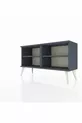 Commode Arges 2 étagères Anthracite-Anthracite