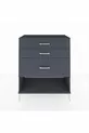 Commode Hyperion 3 tiroirs Anthracite-Anthracite