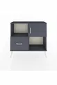 Commode Arges 2 étagères, 1 tiroir, 1 porte, Anthracite-Anthracite