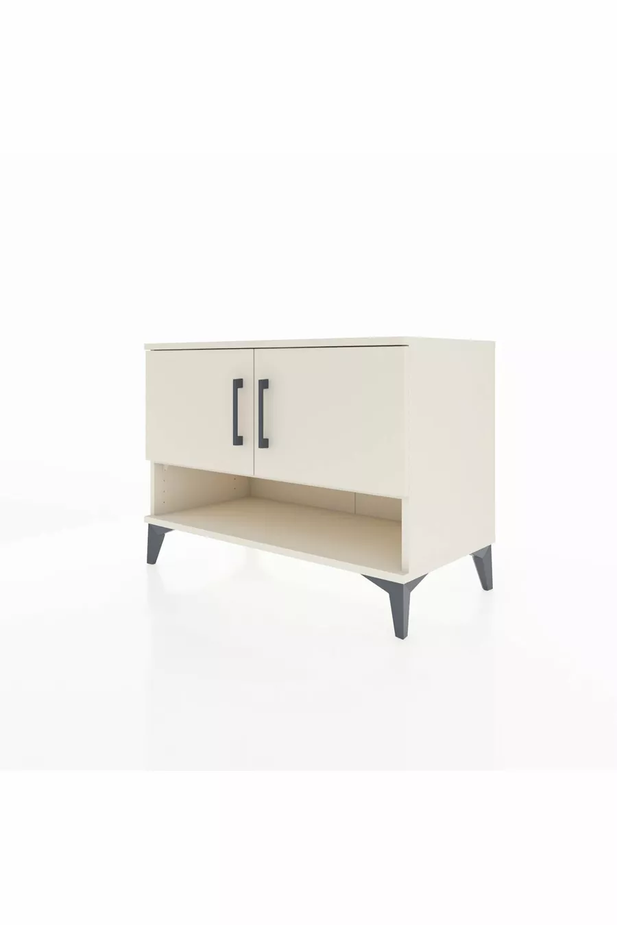 Commode Hyperion 2 étagères 2 portes Pierre de lune-Pierres de lune