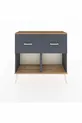 Commode Arges 2 tiroirs Anthracite-Cèdre/Anthracite
