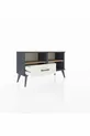 Commode Arges 2 étagères, 1 tiroir, Anthracite-Sapin/Mer de pierre