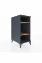 Chevet Kronos 2 étagères Anthracite-Bois de pin
