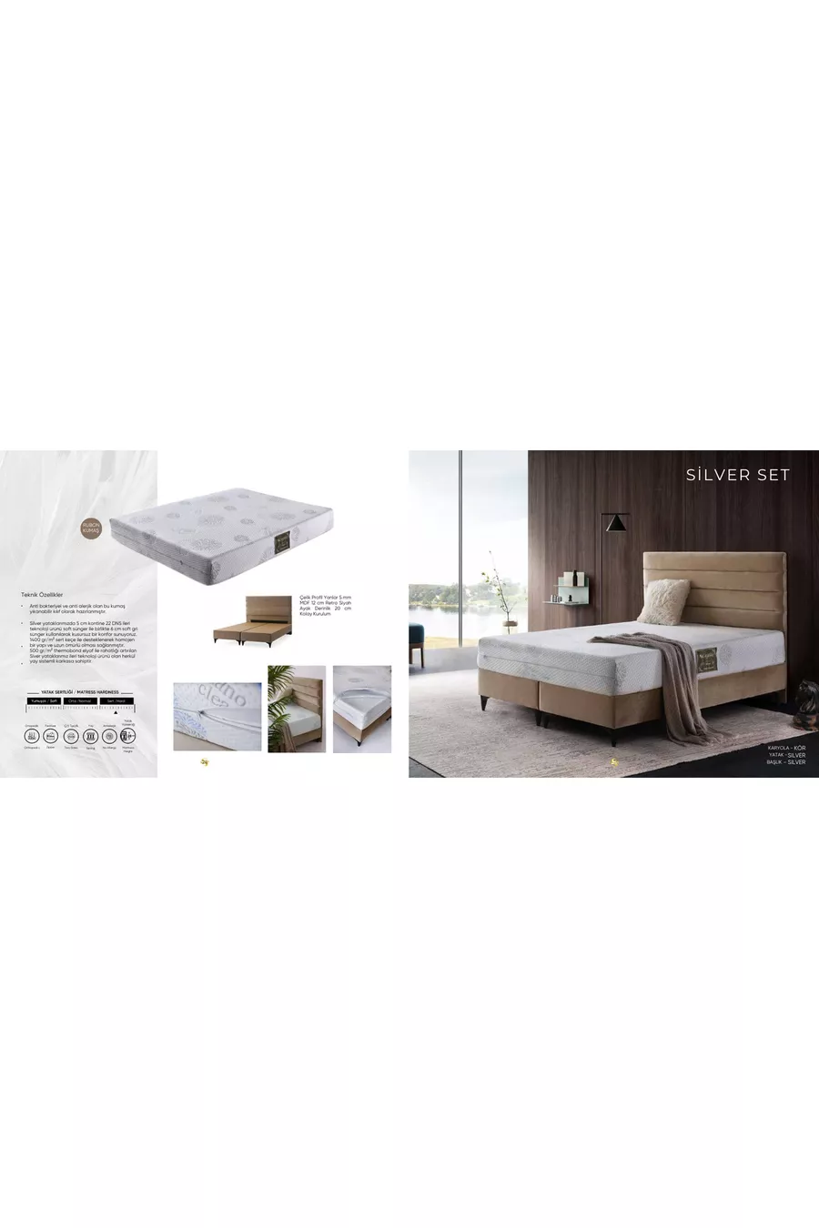 Ensemble Lit Coffre Silver