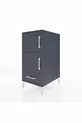 Kronos Chevet 4 étagères 1 tiroir 1 porte Anthracite-Anthracite