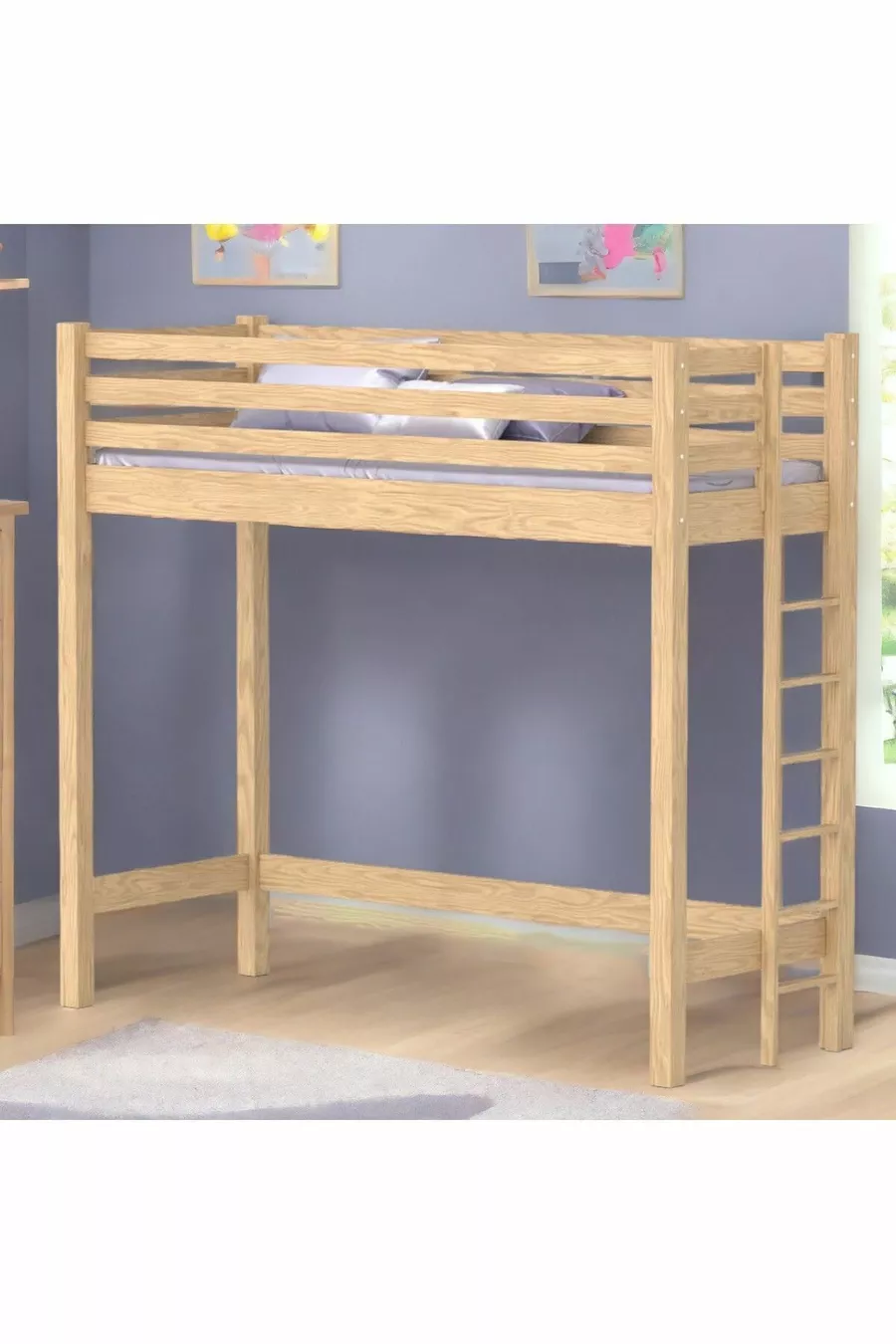 Lit superposé avec espace de travail Atlantis Lit superposé en bois