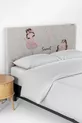 Housse de tête de lit pour enfant avec motif fille ballerine beige et licorne