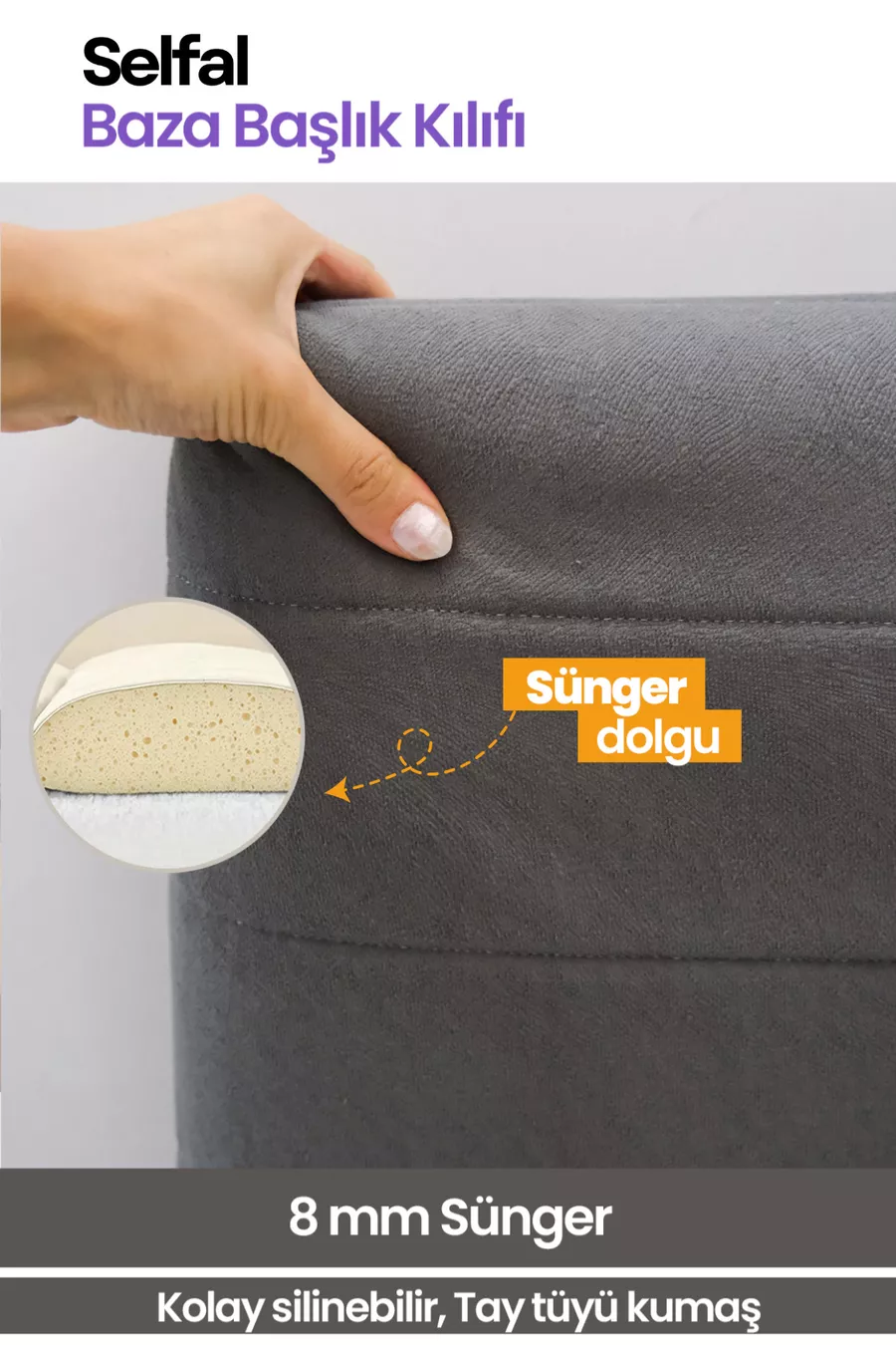Housse de Tête de Lit pour Lit - Tissu Matelassé en Poil de Poney (Options de Taille)