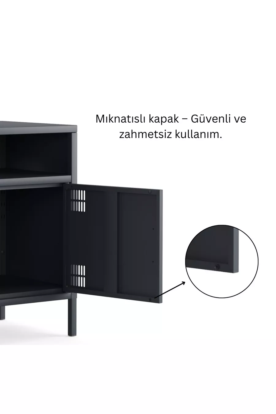 Pera Commode Étagère Ouverte, 5 x x cm - 9 Options de Couleurs Disponibles