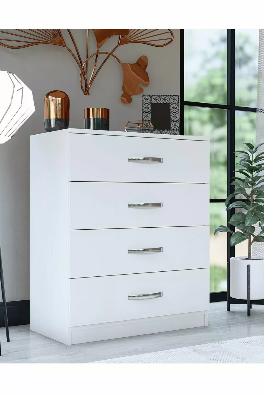 Gm Commode à 4 tiroirs Almina