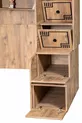 Lits superposés, Bureau avec armoire Natural Ranza 1 pièce Comfortyatak