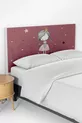 Housse de tête de lit et sommier pour chambre d'enfant à motif princesse