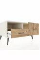 Commode Kronos avec une étagère et 2 tiroirs, Pierre de Lune - Pin