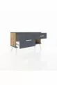 Commode Arges 2 tiroirs Pin-Anthracite