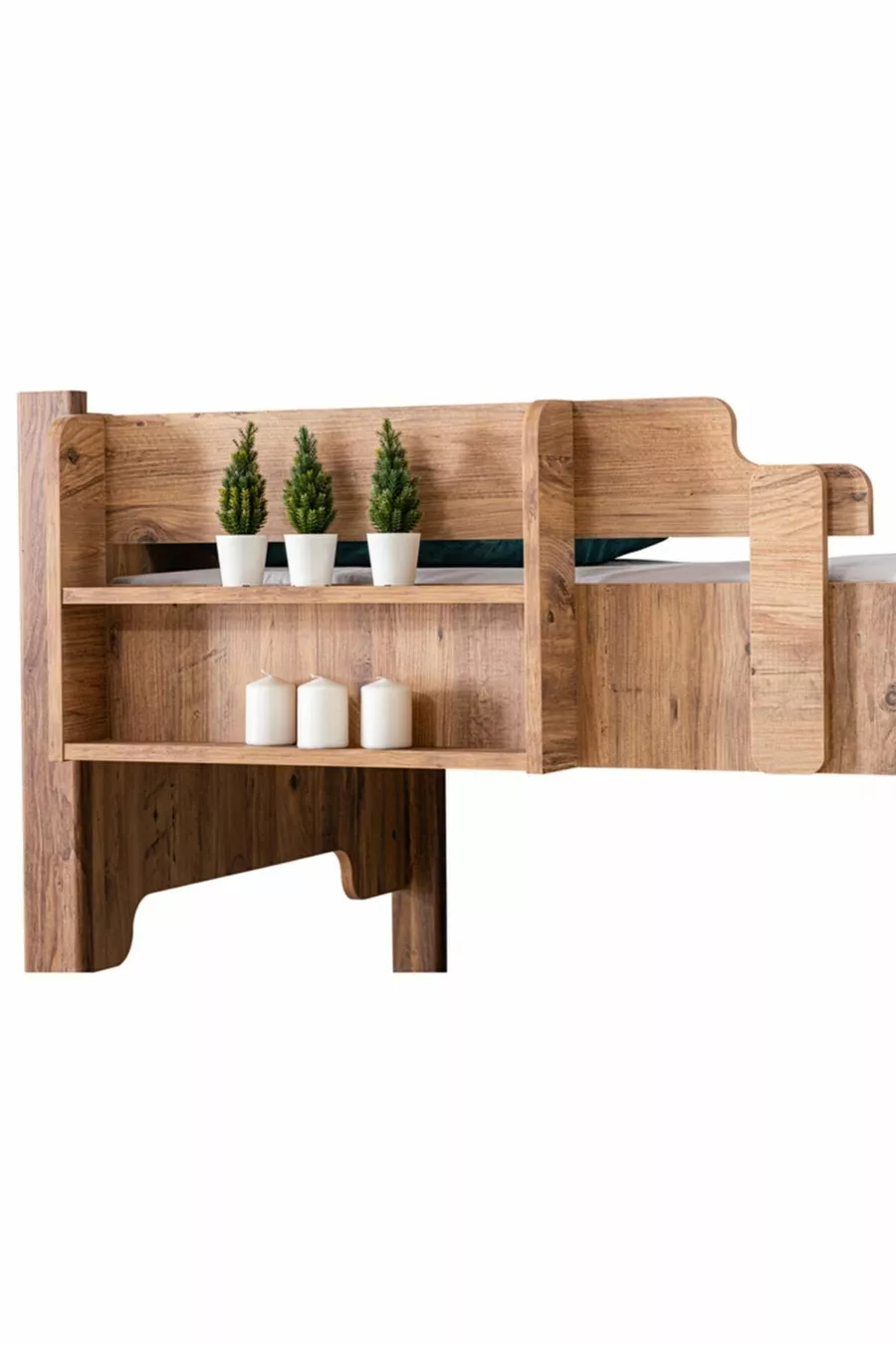 Lits superposés en profil MDF, lit superposé modulable Eurasia avec deux lits confort