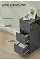 Table de chevet Alve Dar – 2 tiroirs, table d'appoint avec compartiment ouvert interchangeable pour chambre à coucher & salon M