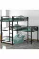 Lit superposé moderne pour trois personnes, design moderne