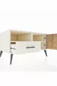Commode Kronos avec 2 étagères, 1 tiroir et 1 porte, couleur Pierre de lune/Pin