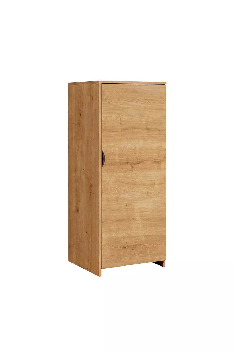 Lit superposé, litera avec armoire et bureau, noyer clair, 1 matelas Comfort