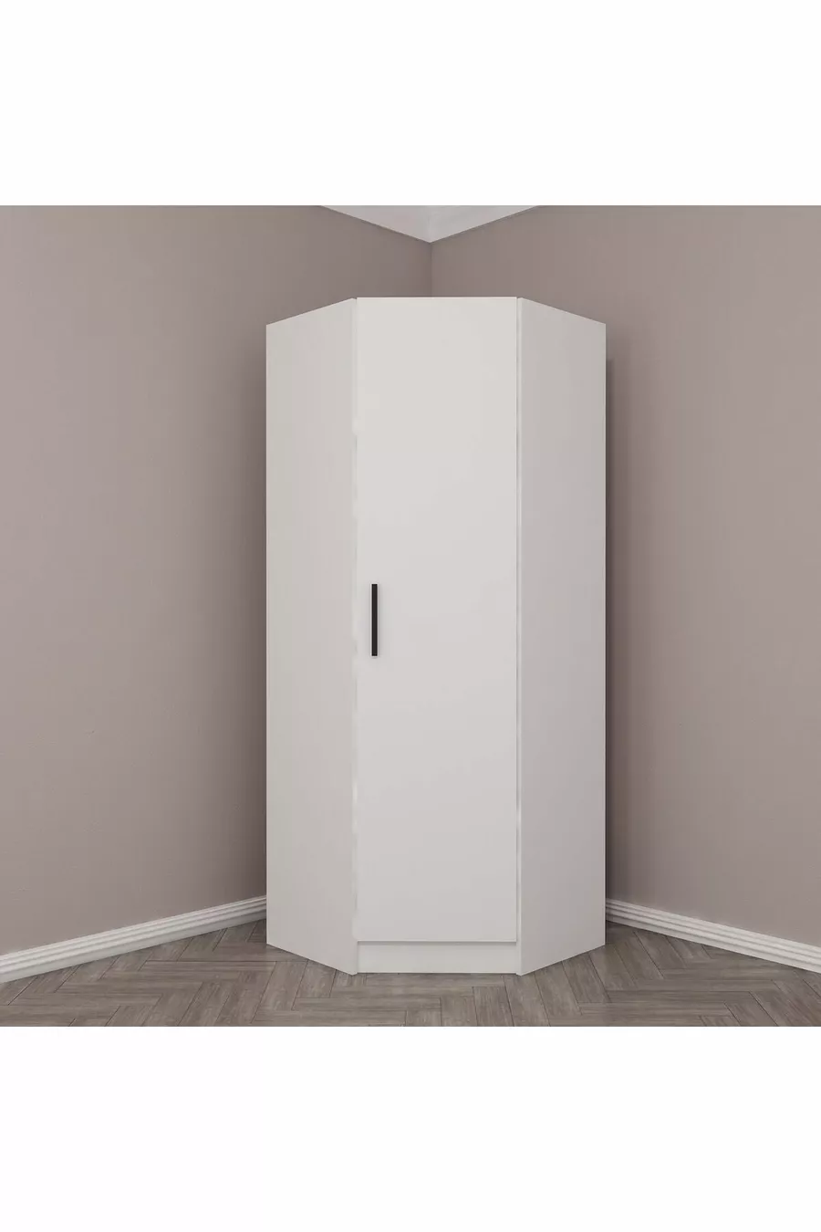 Armoire d'angle Kale  cm 1 porte Blanche