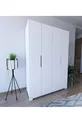 Armoire Monza 4 portes blanche  cm ,  cm