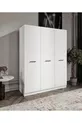 Buffet-armoire à 3 portes avec base et 9 compartiments en MDF % Armoire entièrement en MDF