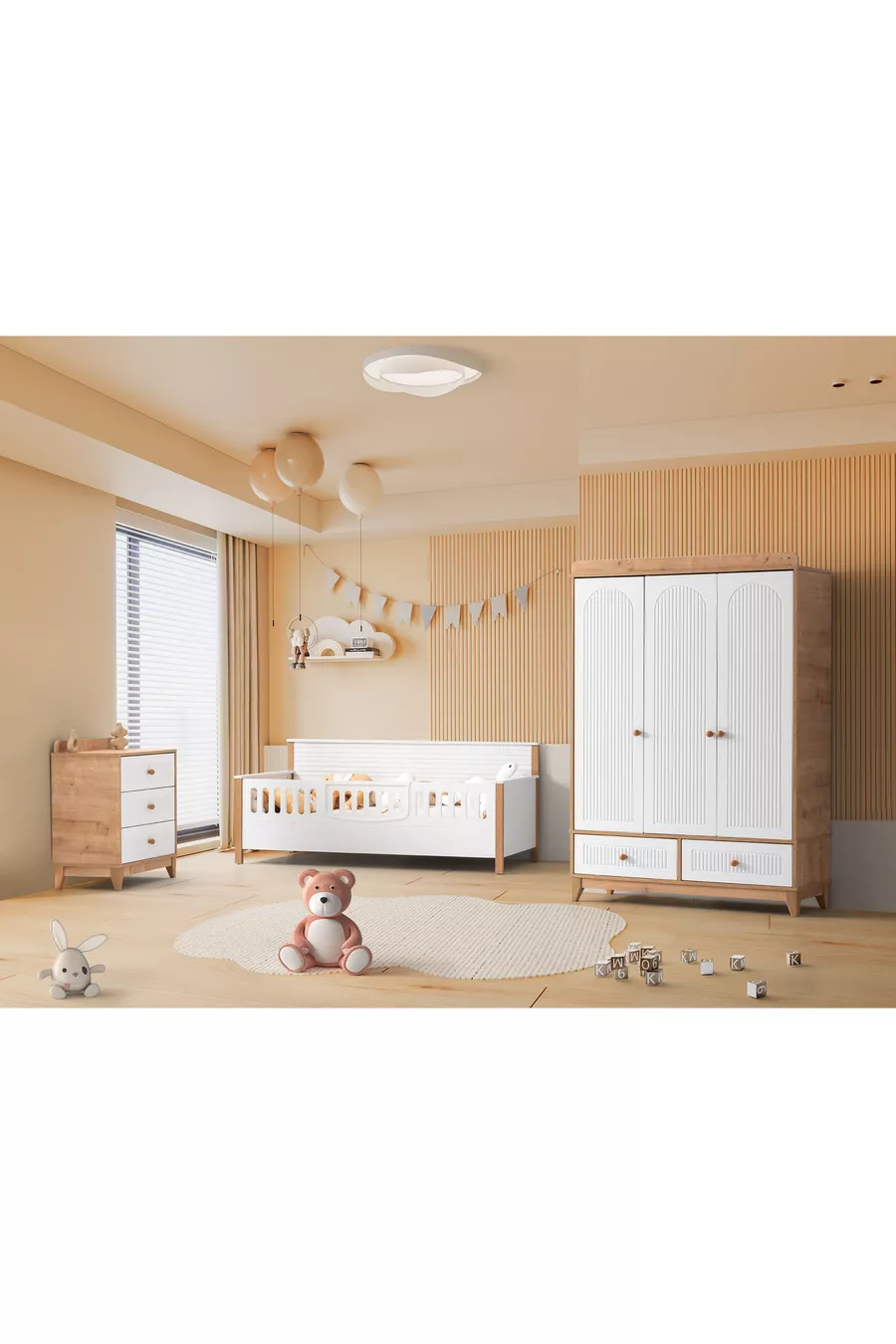 Armoire polyvalente Strada, commode avec tiroirs, commode avec portes, commode à 3 tiroirs