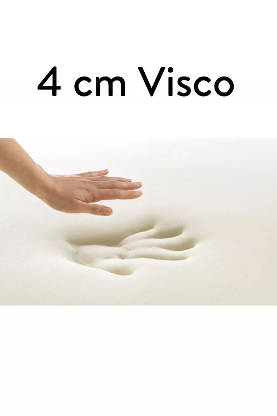 Ecotopper - Surmatelas en mousse à mémoire de forme % visco de 4 cm