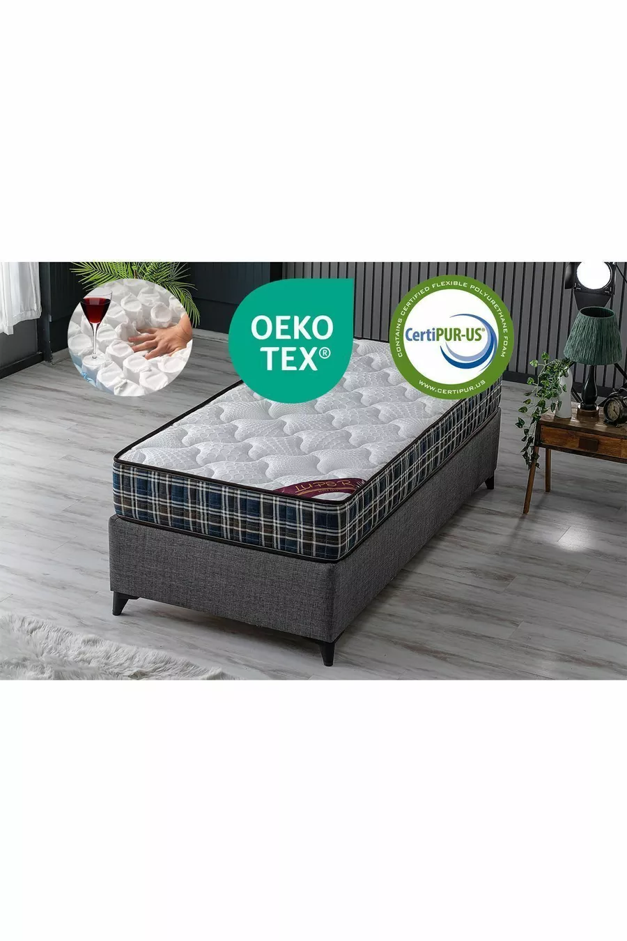 Matelas à ressorts orthopédique extrême avec sac à ressorts