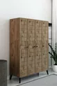 Armoire à quatre portes Atlas et penderie modèle moderne rayé  cm