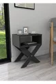 Table de chevet avec pieds en X et porte-revues, table latérale pour lit