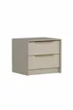 Kale Luxe Soft 2 tiroirs table de chevet avec membrane en travertin