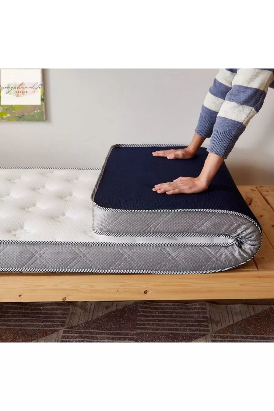 Protège-matelas orthopédique en viscoélastique & surmatelas avec élastique 5 cm
