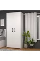 Armoire blanche Retro-8 à deux portes et deux poignées