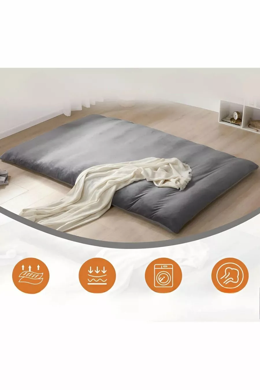 Lit modèle Lori & Lit d'activité & Lit d'appoint & Matelas rembourré avec housse à fermeture éclair